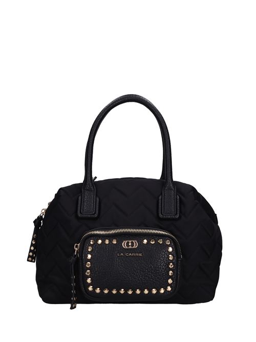 Borsa Dark Wave in ecopelle e tessuto LA CARRIE | 142M-WB-332-NYSNERO